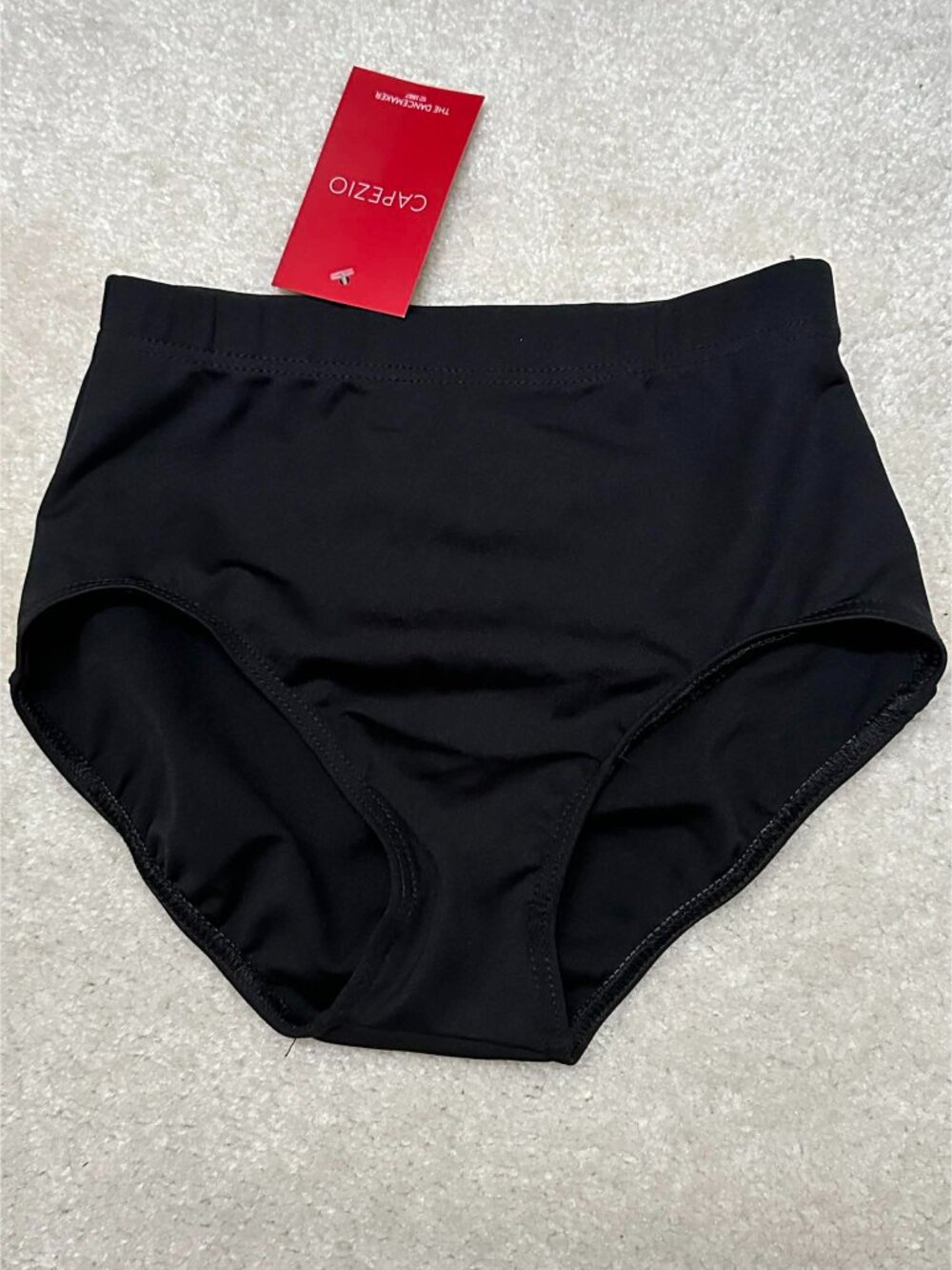 Capezio Classic Team Briefs Size S Adult Small Black TB111 Dance Cheer NWT NEW - Picture 3 of 9